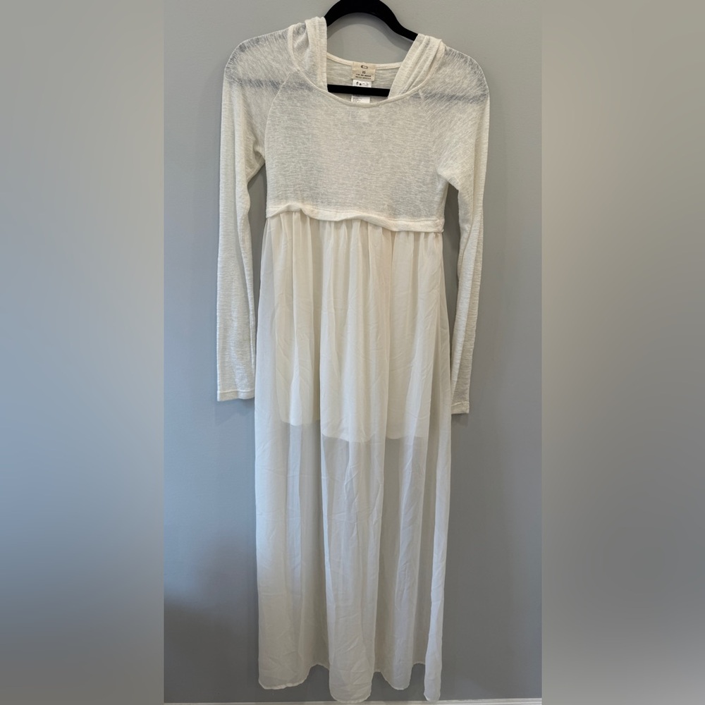 Pins & Needles Sheer Cream Maxi Dress